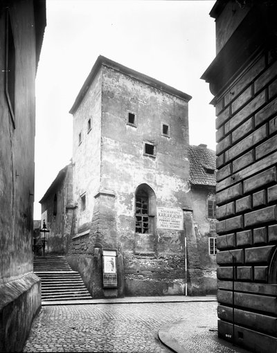 Romanesque Chapel of St. Lazarus between Lazarská Street and Karlovo náměstí was demolished along with the adjacent hospital in 1901 by Jindřich Eckert